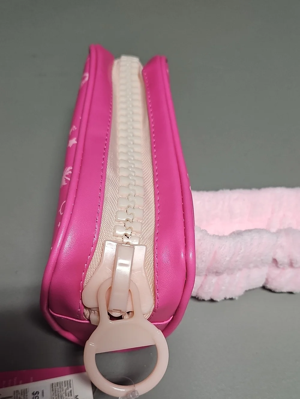 Barbie Collection Set Big Zipper Pouch Bag &  Spa Headband NWT
